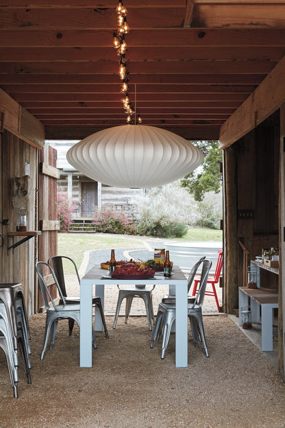 Hanglamp Scandinavisch met Geometrisch Draadframe en Zijden Kap