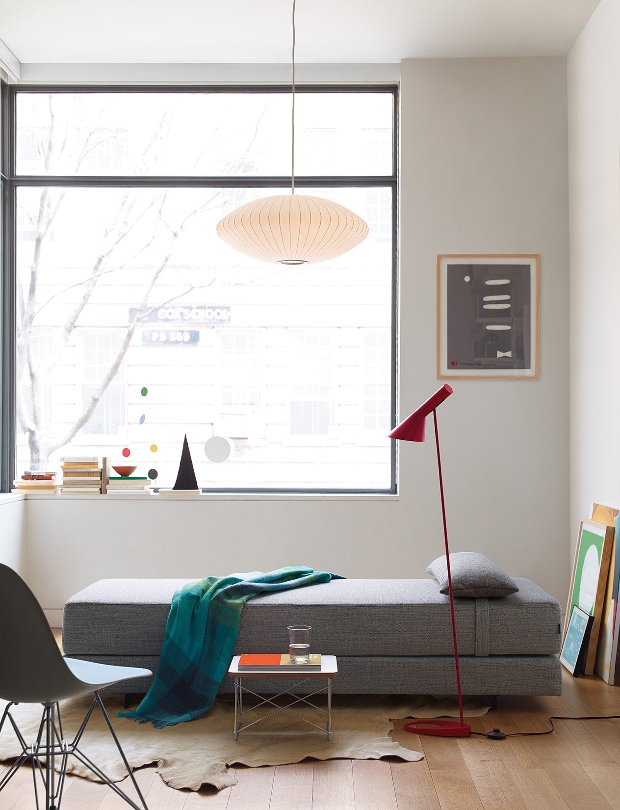 Hanglamp Scandinavisch met Geometrisch Draadframe en Zijden Kap
