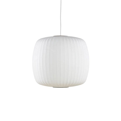 Hanglamp Scandinavisch met Geometrisch Draadframe en Zijden Kap