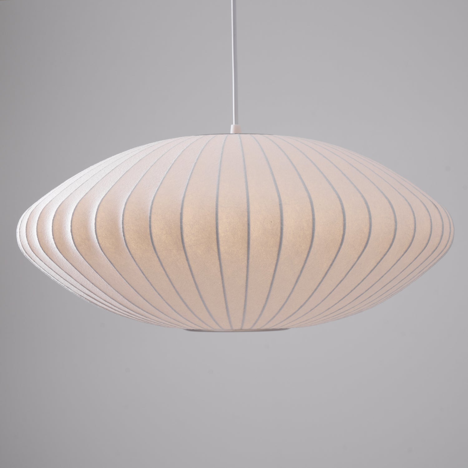 Hanglamp Scandinavisch met Geometrisch Draadframe en Zijden Kap