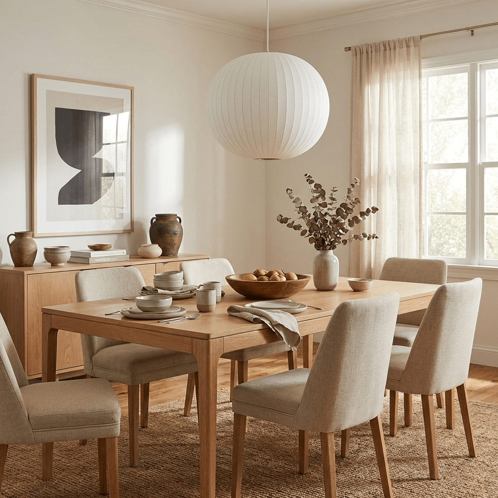 Hanglamp Scandinavisch met Geometrisch Draadframe en Zijden Kap