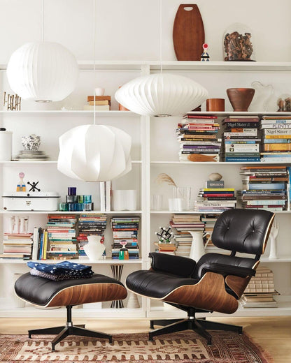 Hanglamp Scandinavisch met Geometrisch Draadframe en Zijden Kap