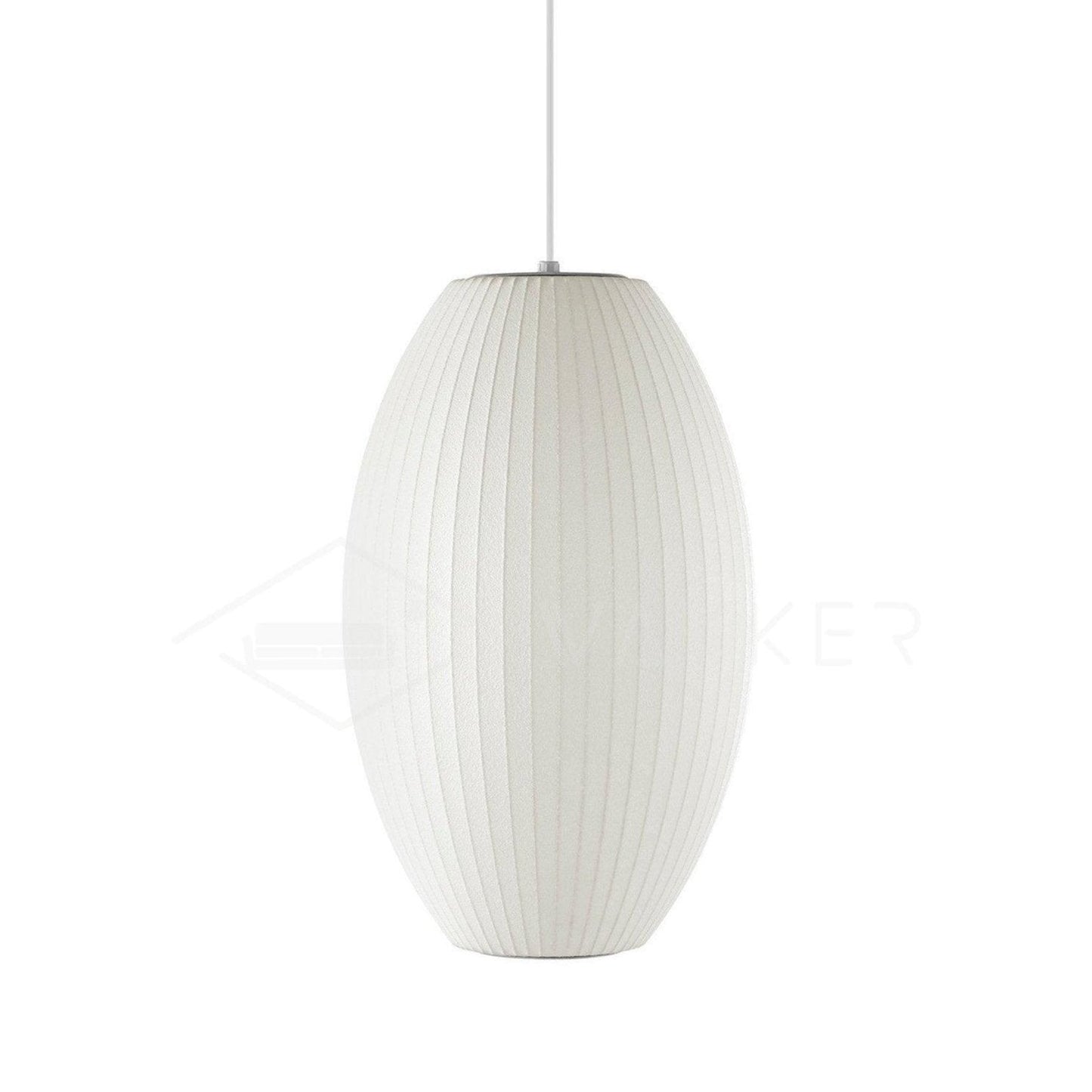 Hanglamp Scandinavisch met Geometrisch Draadframe en Zijden Kap