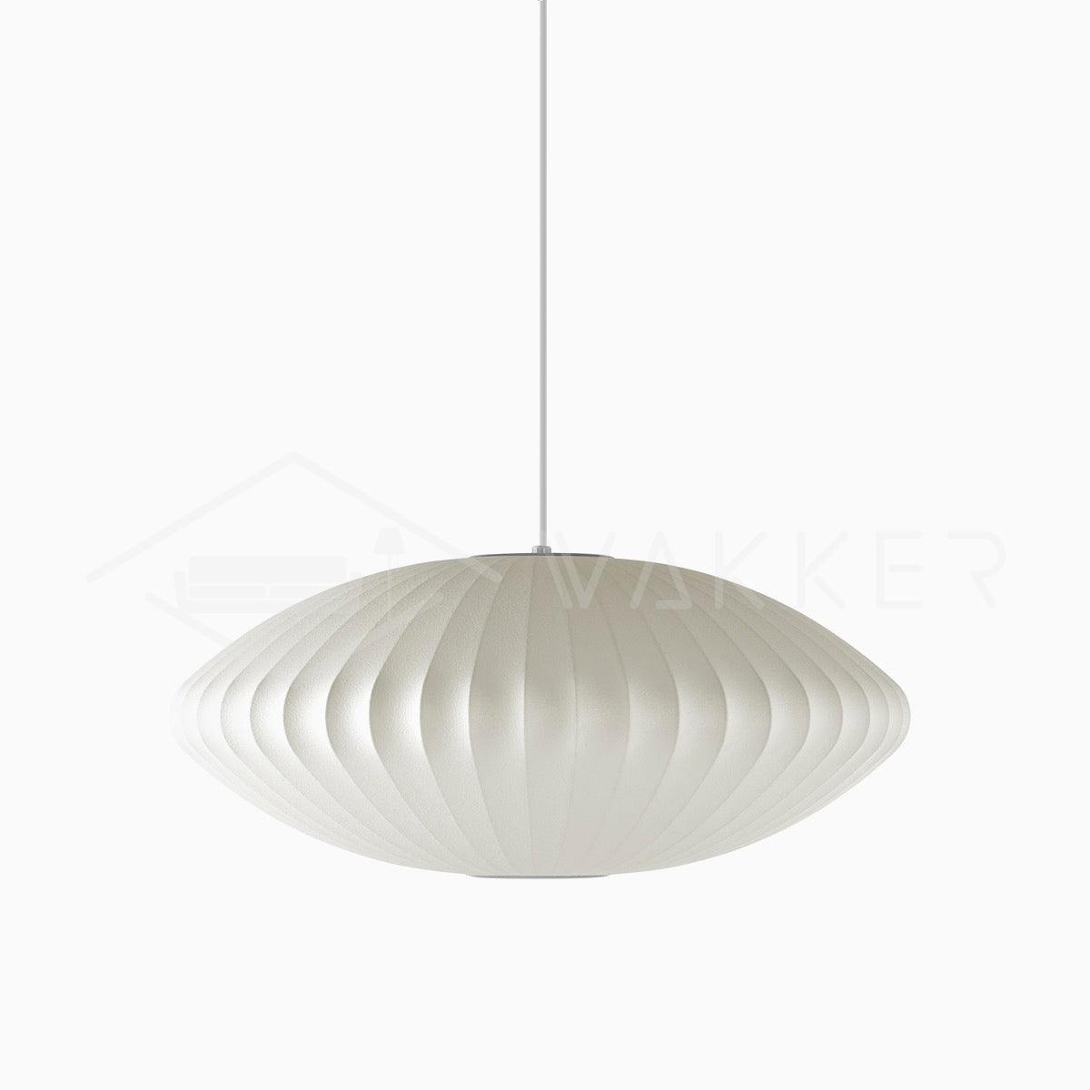 Hanglamp Scandinavisch met Geometrisch Draadframe en Zijden Kap