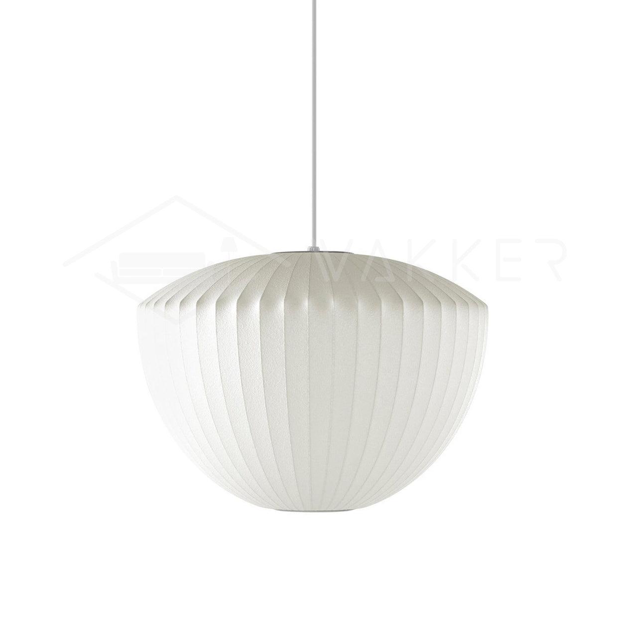 Hanglamp Scandinavisch met Geometrisch Draadframe en Zijden Kap