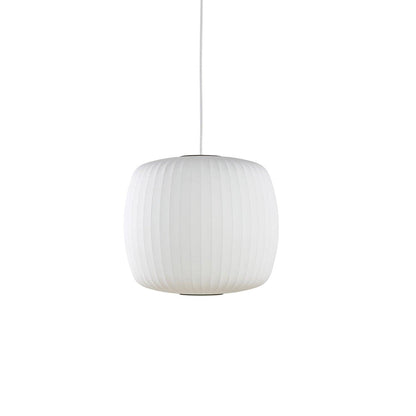 Hanglamp Scandinavisch met Geometrisch Draadframe en Zijden Kap