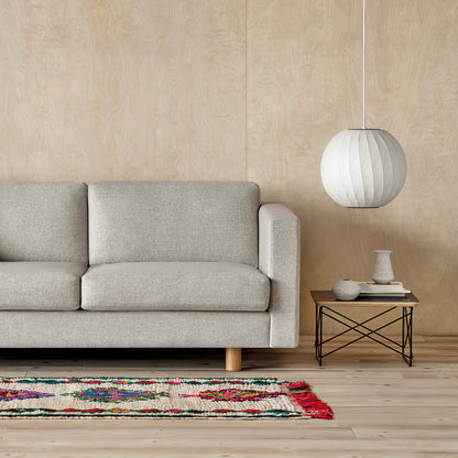 Hanglamp Scandinavisch met Geometrisch Draadframe en Zijden Kap