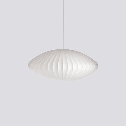 Hanglamp Scandinavisch met Geometrisch Draadframe en Zijden Kap