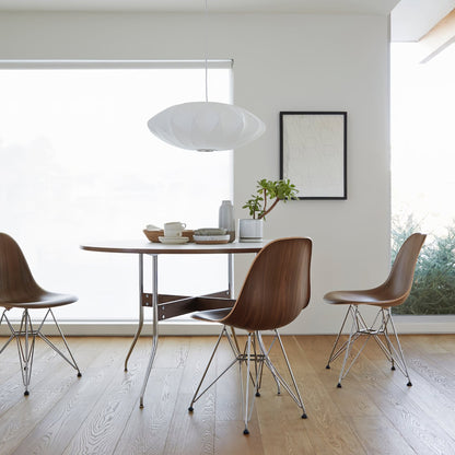 Hanglamp Scandinavisch met Geometrisch Draadframe en Zijden Kap
