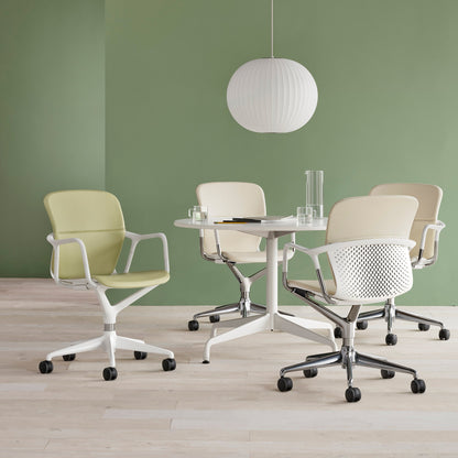 Hanglamp Scandinavisch met Geometrisch Draadframe en Zijden Kap