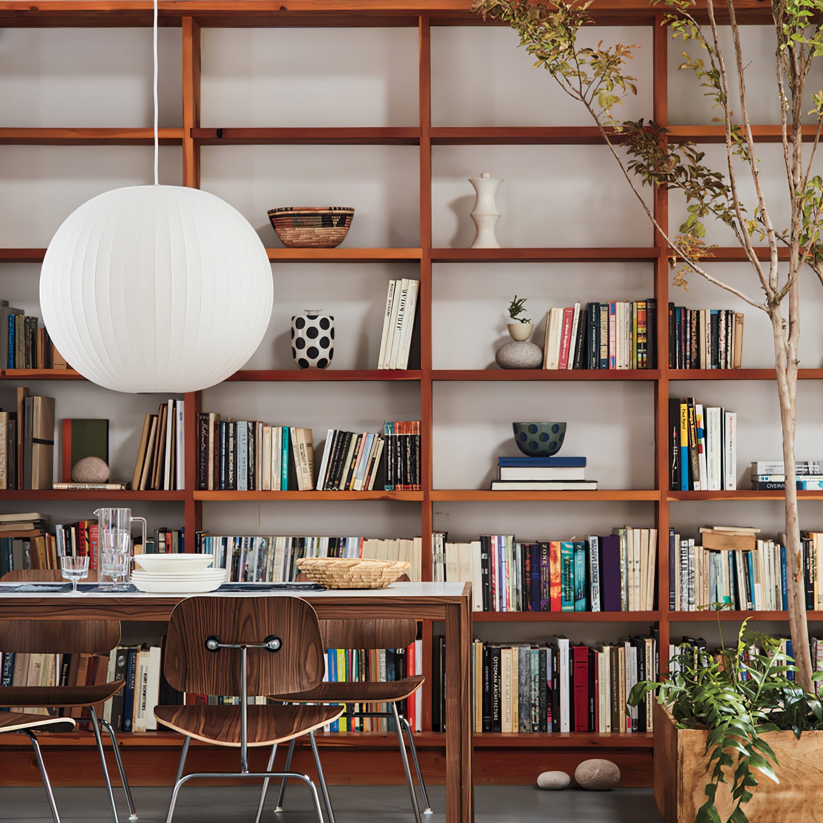 Hanglamp Scandinavisch met Geometrisch Draadframe en Zijden Kap