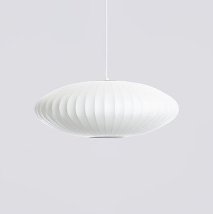 Hanglamp Scandinavisch met Geometrisch Draadframe en Zijden Kap