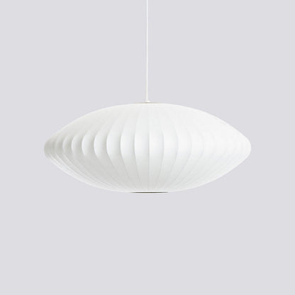 Hanglamp Scandinavisch met Geometrisch Draadframe en Zijden Kap