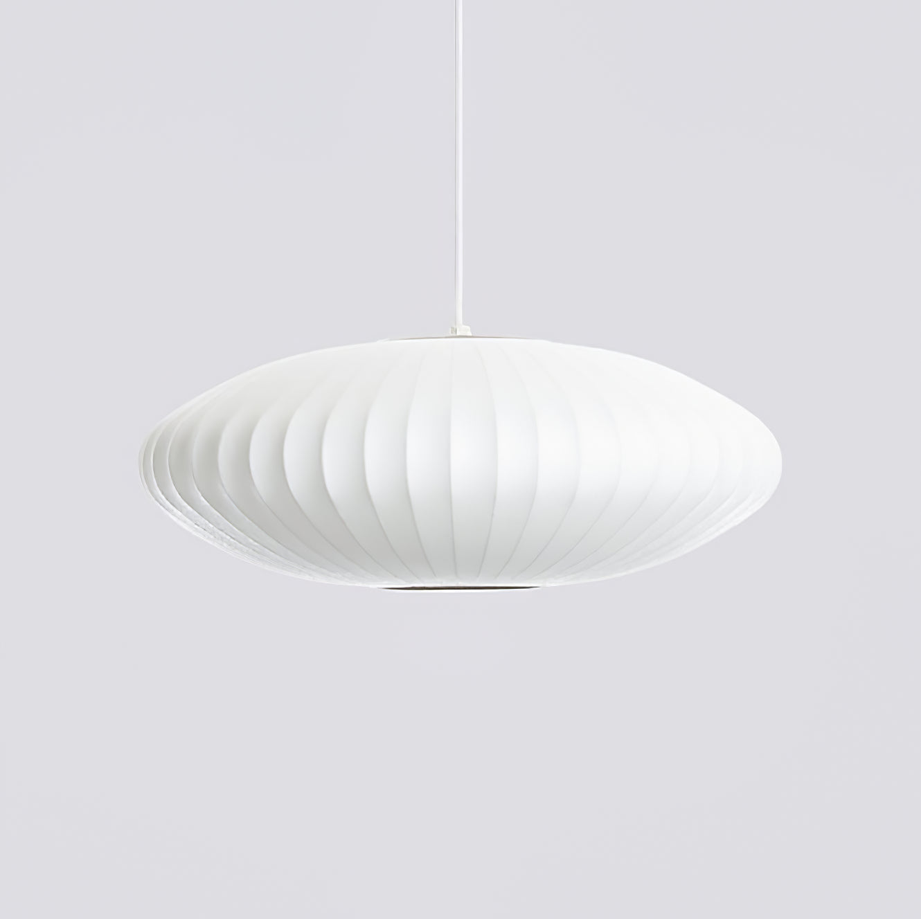 Hanglamp Scandinavisch met Geometrisch Draadframe en Zijden Kap