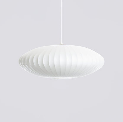 Hanglamp Scandinavisch met Geometrisch Draadframe en Zijden Kap