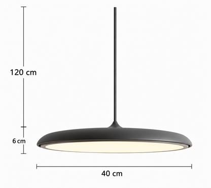 Hanglamp Scandinavisch Minimalistisch met Geïntegreerde LED en Rond Schijfontwerp
