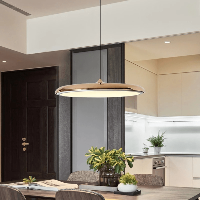 Hanglamp Scandinavisch Minimalistisch met Geïntegreerde LED en Rond Schijfontwerp