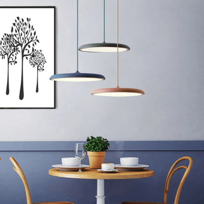 Hanglamp Scandinavisch Minimalistisch met Geïntegreerde LED en Rond Schijfontwerp