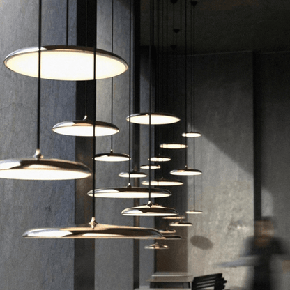 Hanglamp Scandinavisch Minimalistisch met Geïntegreerde LED en Rond Schijfontwerp