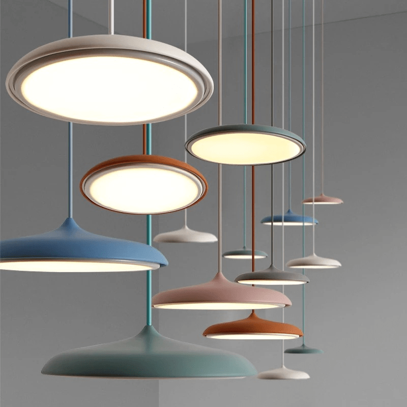 Hanglamp Scandinavisch Minimalistisch met Geïntegreerde LED en Rond Schijfontwerp