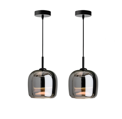Hanglamp Scandinavisch Modern met Glazen Kap en Verstelbare Hoogte