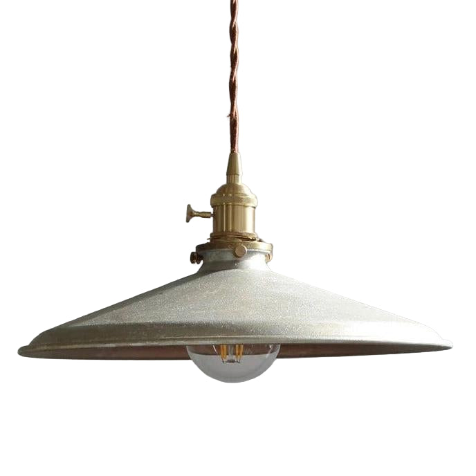 Hanglamp Vintage Industrieel met Gedraaide Kabel en Messing Fitting
