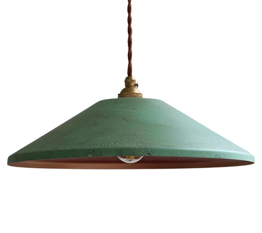 Hanglamp Vintage Industrieel met Gedraaide Kabel en Messing Fitting