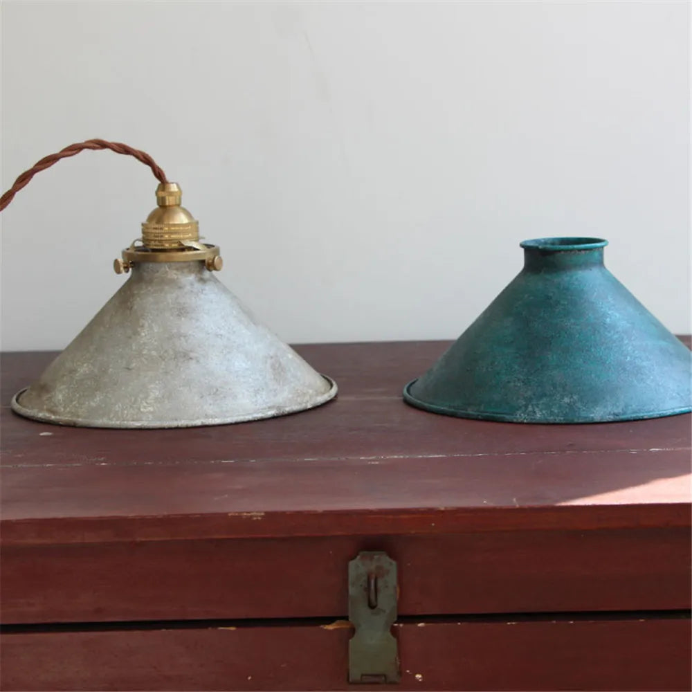 Hanglamp Vintage Industrieel met Gedraaide Kabel en Messing Fitting