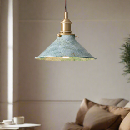 Hanglamp Vintage Industrieel met Gedraaide Kabel en Messing Fitting
