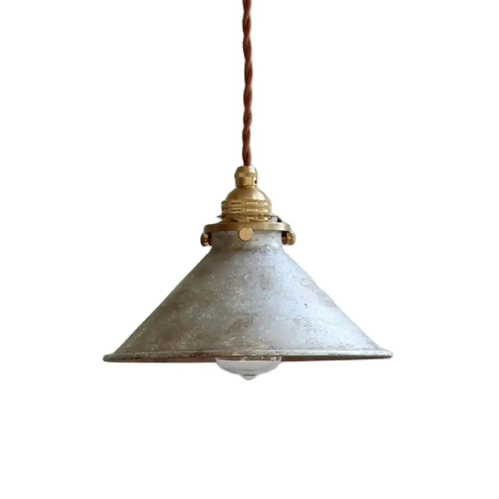 Hanglamp Vintage Industrieel met Gedraaide Kabel en Messing Fitting