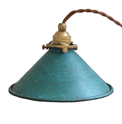 Hanglamp Vintage Industrieel met Gedraaide Kabel en Messing Fitting