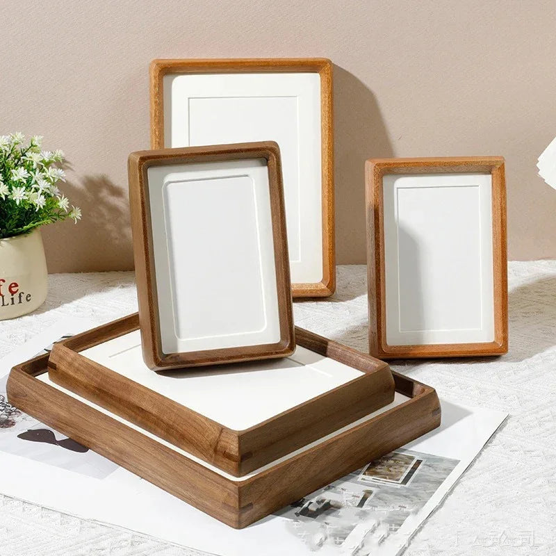 Houten Fotolijst met Afgeronde Hoeken en Acryl Voorzijde
