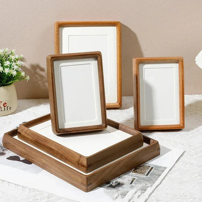 Houten Fotolijst met Afgeronde Hoeken en Acryl Voorzijde