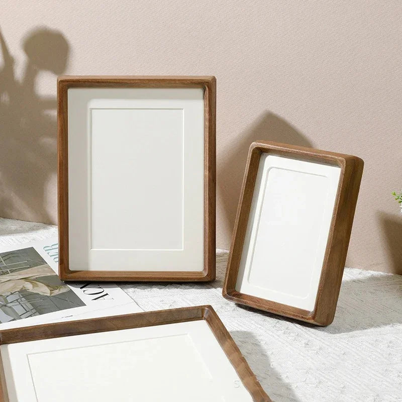 Houten Fotolijst met Afgeronde Hoeken en Acryl Voorzijde