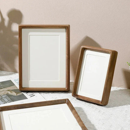 Houten Fotolijst met Afgeronde Hoeken en Acryl Voorzijde