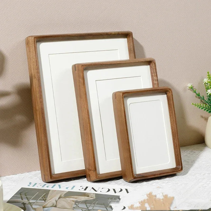 Houten Fotolijst met Afgeronde Hoeken en Acryl Voorzijde