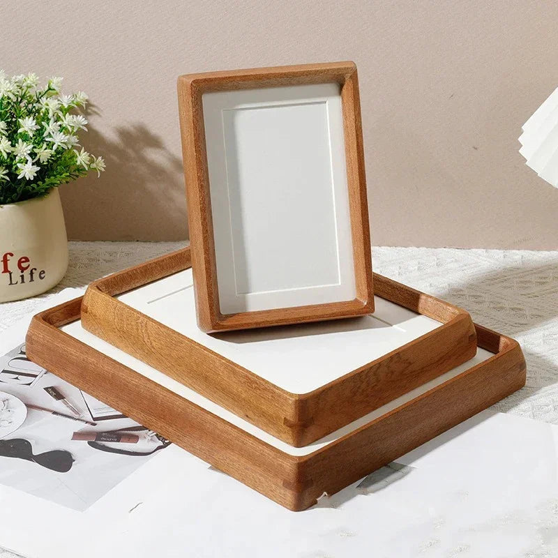 Houten Fotolijst met Afgeronde Hoeken en Acryl Voorzijde