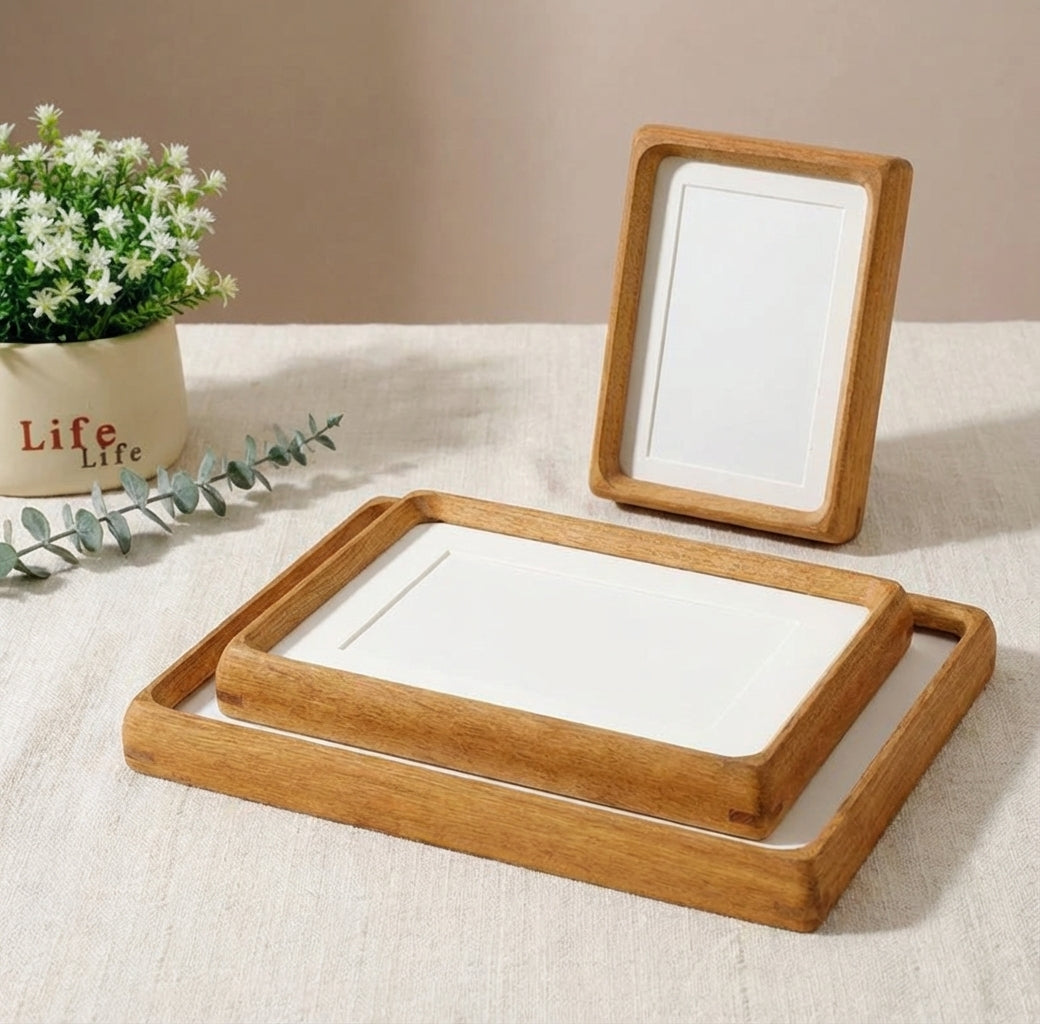 Houten Fotolijst met Afgeronde Hoeken en Acryl Voorzijde