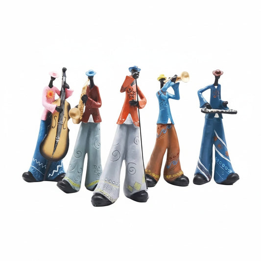 Jazzmuzikant Beeldjes Decoratie Figuur met Instrument