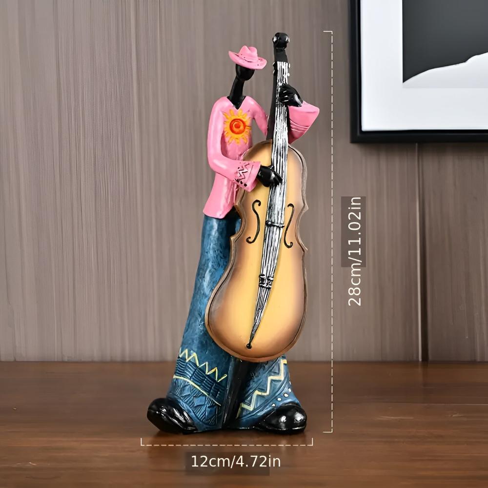 Jazzmuzikant Beeldjes Decoratie Figuur met Instrument