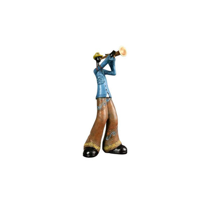 Jazzmuzikant Beeldjes Decoratie Figuur met Instrument