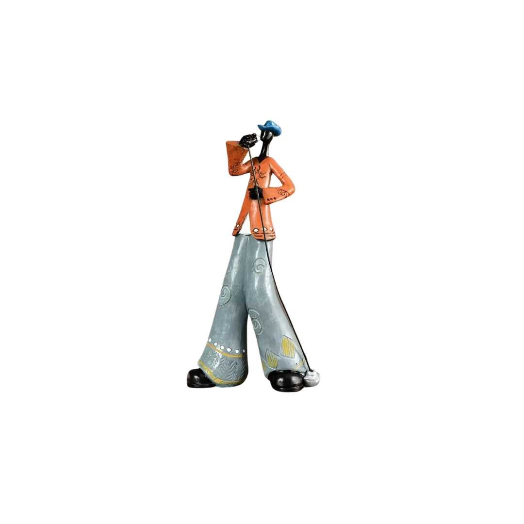 Jazzmuzikant Beeldjes Decoratie Figuur met Instrument