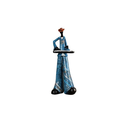 Jazzmuzikant Beeldjes Decoratie Figuur met Instrument