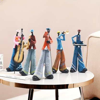 Jazzmuzikant Beeldjes Decoratie Figuur met Instrument