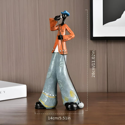 Jazzmuzikant Beeldjes Decoratie Figuur met Instrument