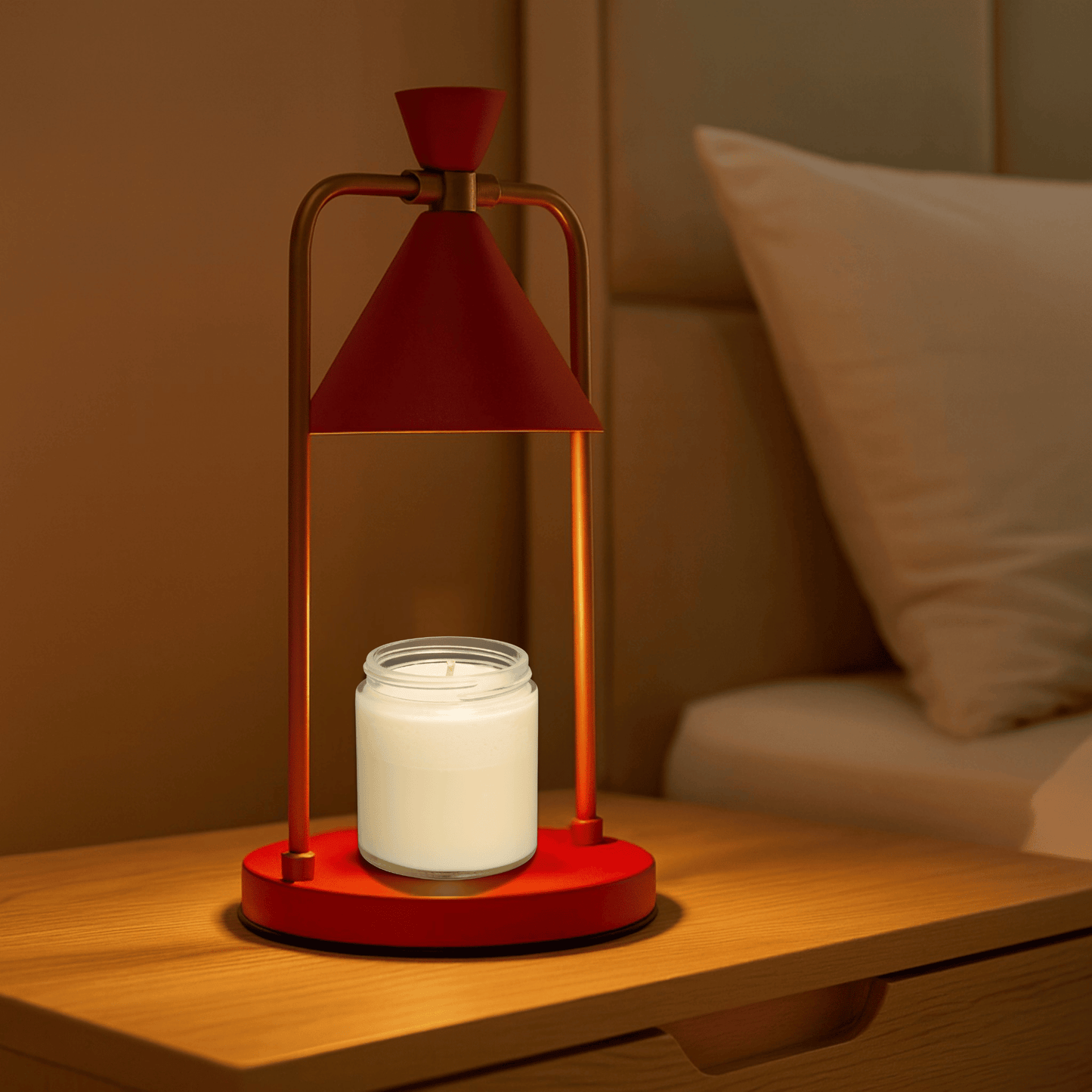 Kaarsenwarmerlamp Retro met Dimfunctie en Conische Kap