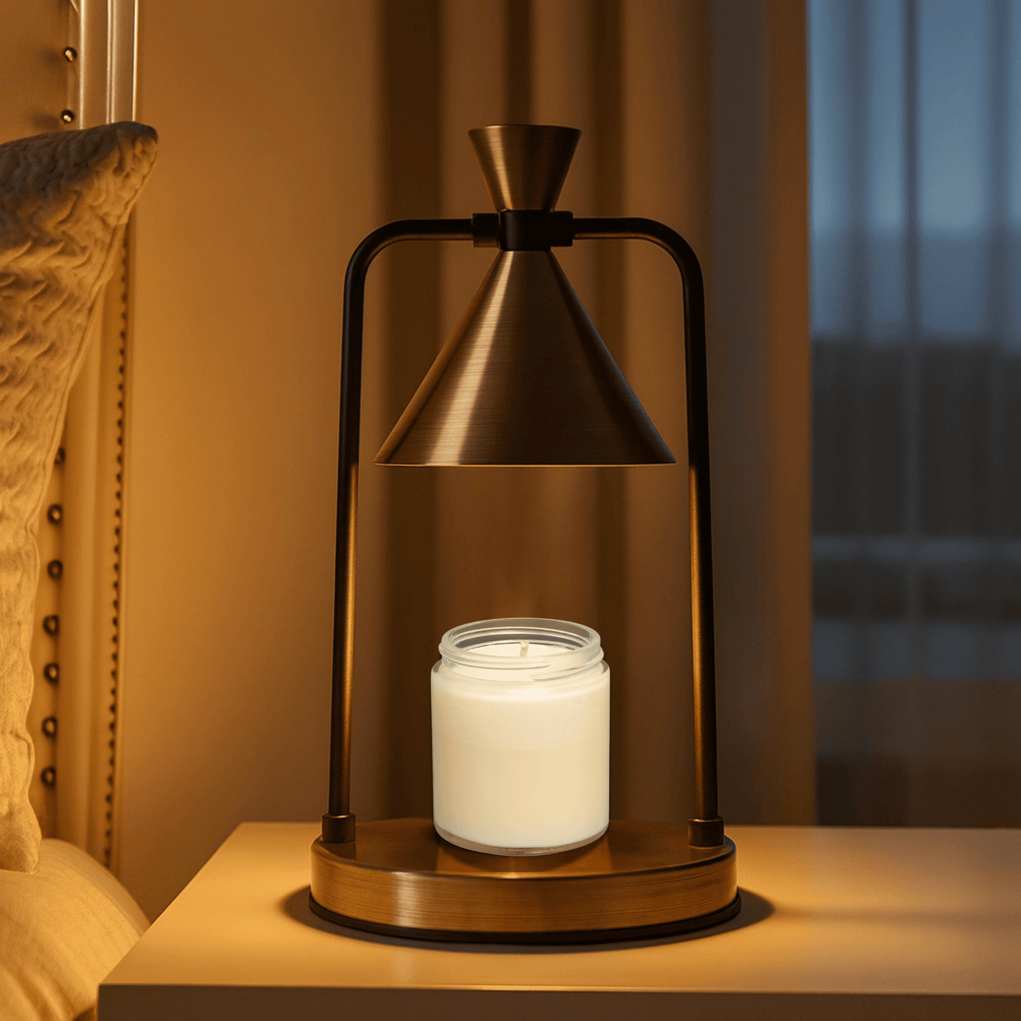 Kaarsenwarmerlamp Retro met Dimfunctie en Conische Kap