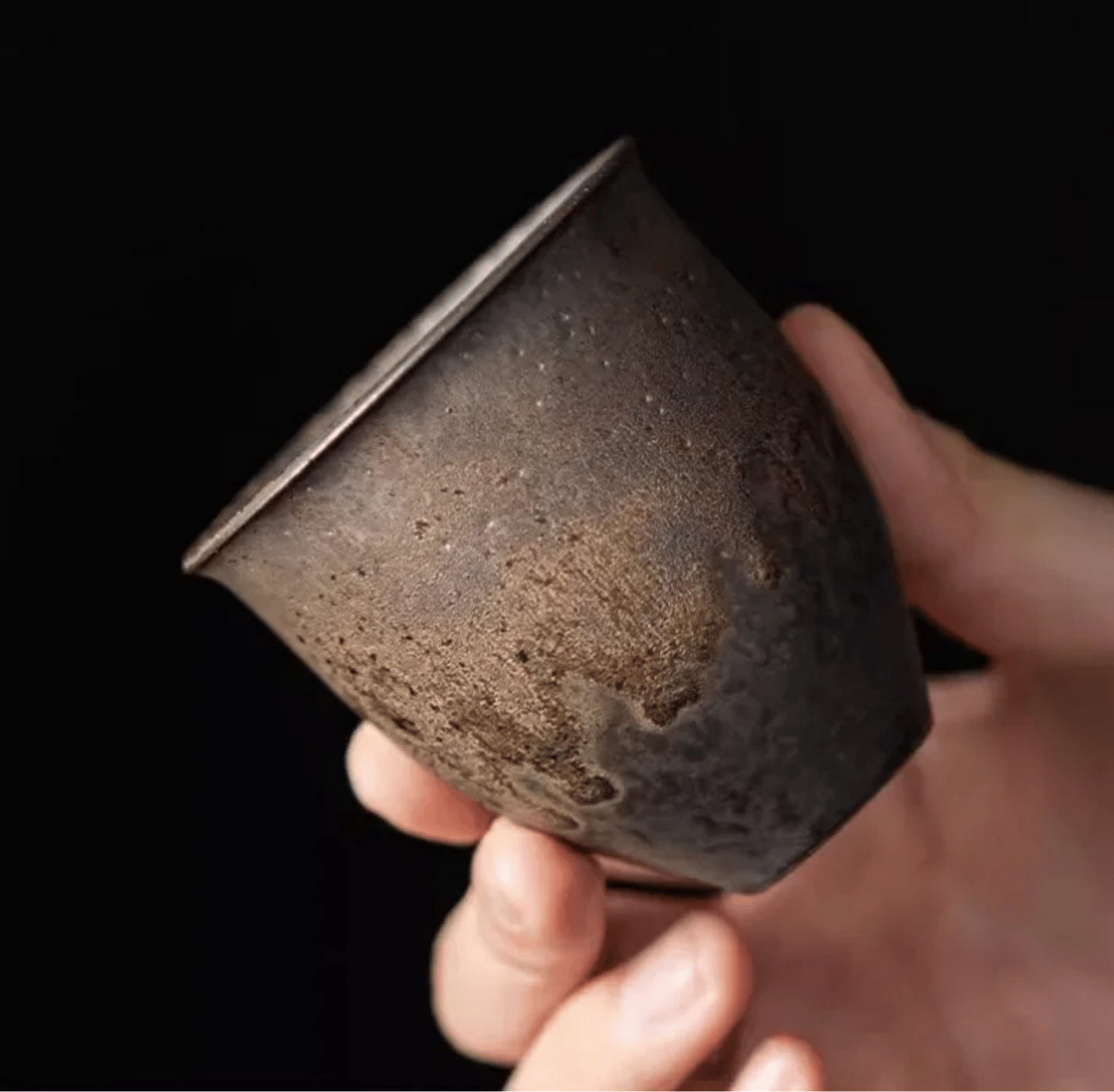 Keramische Theekopjes Set van 6 met Rustiek Glazuur voor Koffie en Thee