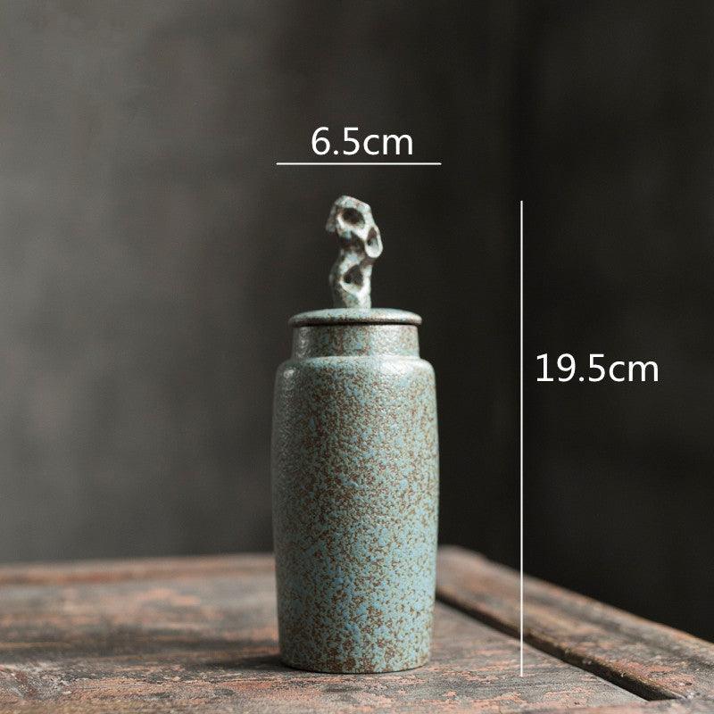 Keramische Theepot met Deksel en Sculptuurknop Wabi-Sabi Stijl