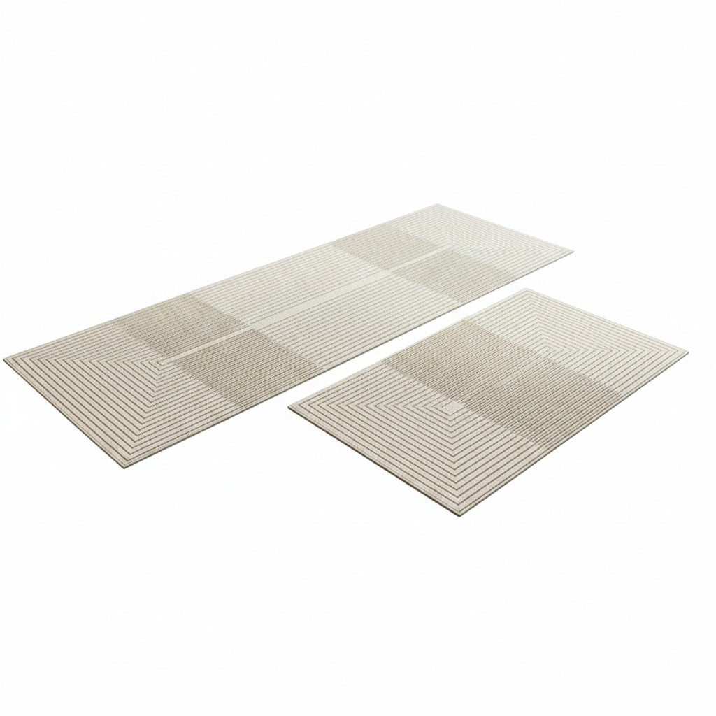 Keukenloper Antislip Absorberend met Geometrisch Patroon